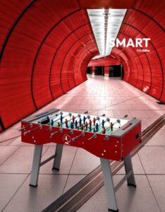 Voetbaltafel FAS Smart indoor inklapbaar rood