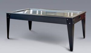 Bilijardai Dino Airhockey 7ft zwart RVS voorzien van 2 motoren